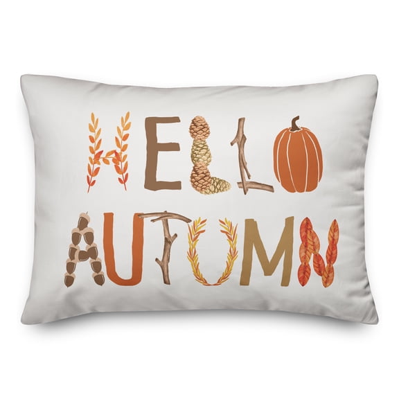 Creative Products Hello Autumn Icons 14x20 Spun Poly Pillow
