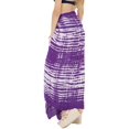 thumbnail image 3 of HAPPY BAY Women's Bikini Sarong Swimwear Swim Cover up Skirt Bathing suit Summer Wraps Swimsuit Beach Wrap Coverups for Women Beachwear One Size Tie Dye, White Violet, 3 of 5