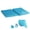 Blue, variant on StarQualityBargain Bath Kneeler and Elbow Rest Pad Set with Toy Organizer - Bath Tub Pad - Bath Spout Cover Gray Elephant