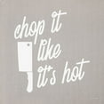 thumbnail image 2 of Stellar Design Studio 26x26 White Modern Wood Framed Museum Art Print Titled - Chop It Like Its Hot, 2 of 4