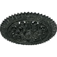 thumbnail image 3 of Ekena Millwork 21 5/8"OD x 2 1/2"P York Ceiling Medallion (Fits Canopies up to 3 5/8"), Hand-Painted Painted Turtle Crackle, 3 of 6