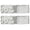 Silver & Silver, variant on INSPIRE CHIC Women's Belt Ladies Sequins Decor Metal Interlocking Buckles Elastic Waist Belt Gold & Gold