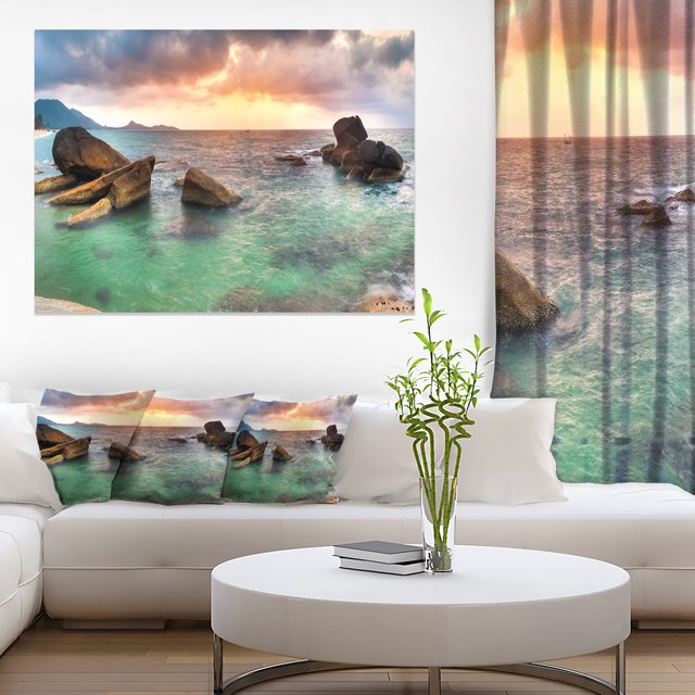 Sunrise at Blue Lamai Beach - Extra Large Seashore Canvas Art
