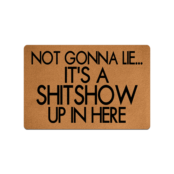 It's a Shitshow Doormat Home and Office Decorative Indoor/Outdoor/Kitchen Mat Non-Slip Rubber 30"(L) by 18"(W)