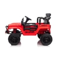 thumbnail image 4 of Ambifirner 24V 2 Seater Kids Ride on Truck with Remote Control: Electric Battery Powered Toys Car w/ 4 Wheels Spring Suspension, LED Lights, Bluetooth Music,Red, 4 of 6