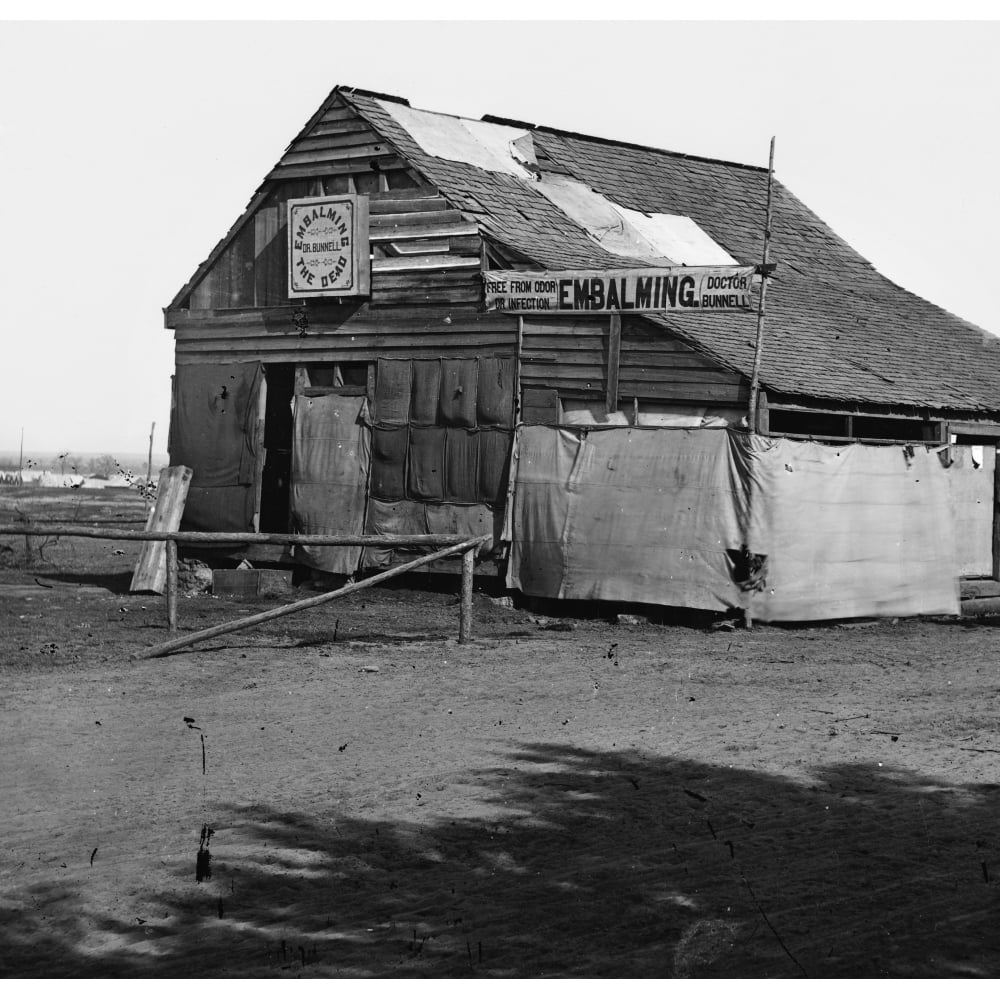 Civil War Embalming. Nembalming Shed Of Dr. William J. Bunnell In A ...