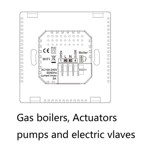 WiFi Smart Thermostat Temperature Controller For Gas Boiler Electric Underfloor Heating Humidity Display Works ,Easy to Install