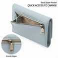 thumbnail image 4 of GAEKEAO Wallets for Women Small RFID Blocking Leather Trifold Ladies Wallets Credit Card Holder with Zipper Coin Pocket, 4 of 9