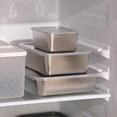 thumbnail image 6 of Stainless Steel Square Plate with Lid: 4 PCS Thickened Food Grade Baking Pans, Food Storage Container for Storing Food Baking Grilling Marinate, Reusable Dish Plate Cake Pan for Kitchen (Silver, L), 6 of 13