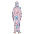 thumbnail image 3 of Soft Big Kids Onesie Pajamas Cozy Loose-Fit Jumpsuits for kids with Pockets for Christmas Lounge & Play Seashells and Bows, 3 of 8