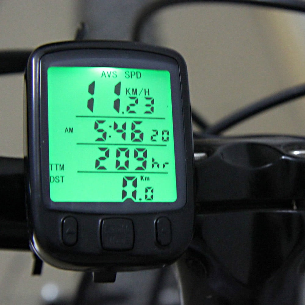 Luminous Digital Speedometer Odometer LCD Waterproof Bike Bicycle Computer Speed 