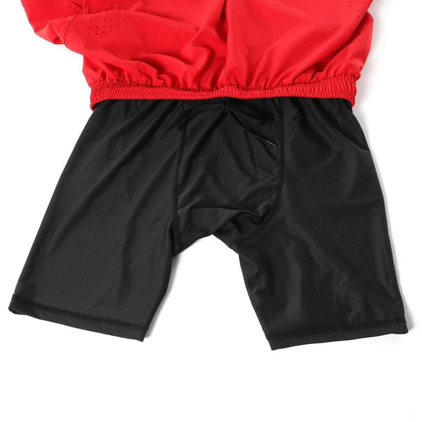 Shorts deportivos shorts de carrera lixada 2 En 1 para hombre secado rapido transpirable ejercicio de entrenamiento activo pantalones cortos de