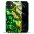 thumbnail image 2 of FKBRCL4U Compatible with iPhone 11 Matte Case, Abstract Green Liquid Swirling Alcohol Pattern for Girl Full Body Design Soft Silicone Drop Shock Scratch Protection for iPhone 11, 2 of 7