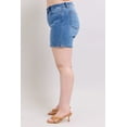 thumbnail image 3 of Judy Blue 2 Button Denim Shorts with Pockets Color: Medium, Size: S, 3 of 11