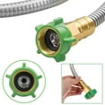 thumbnail image 2 of 1FT Stainless Steel Garden Hose Connector Flexible Durable for Easy Watering, 2 of 8