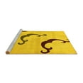thumbnail image 2 of Ahgly Company Machine Washable Indoor Rectangle Abstract Yellow Modern Area Rugs, 5' x 7', 2 of 4