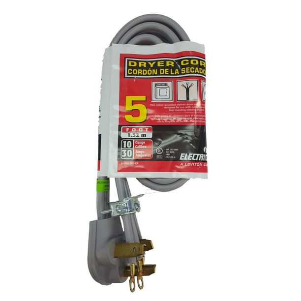 Electricord 5 ft. 30A Dryer Cord 10 Gauge 10/3AWG SRDT NEMA 1030P
