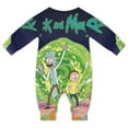 thumbnail image 2 of Rick And Morty Unisex Baby Boy Girl Rompers Long Sleeve Infant Jumpsuits Babies' Outfits Fall Winter Clothes 3-6M, 2 of 5