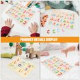 thumbnail image 4 of 2 juegos de juguetes educativos para niños, rompecabezas con formas a juego, juguete de rompecabezas con alfabeto de números árabes, 4 of 5