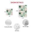 thumbnail image 7 of Boho Spring Floral Kitchen Dish Towels for Drying Dishes Set of 4, Retro Flowers Plants Patchwork Grid Green Waffle Weave Microfiber Hand Tea Bathroom Towels Quick Dry & Absorbent Towel 15.7x23.6, 7 of 7
