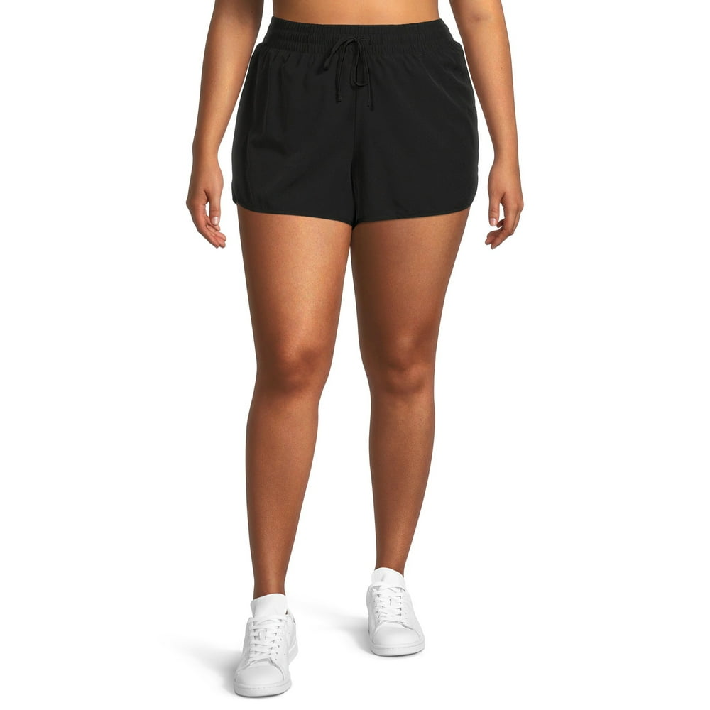 Velocity Velocity Women's Plus Size Active Running Shorts with Built