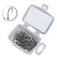 thumbnail image 5 of Fanjie 50Pcs High Carbon Stainless Steel Barbed Hooks Carp Fishing Hooks Pack With Retail Original Box Barb Fishing Hooks 2/4/6/8, 5 of 9