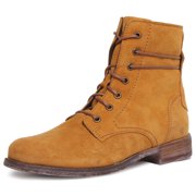 Josef Seibel Sienna 70 Womens Leather Lace Up Ankle Boot With Side Zip In Mustard Size 10