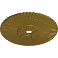 thumbnail image 3 of 36 1/4"OD x 1 7/8"P Melonie Ceiling Medallion (Fits Canopies up to 6 1/4"), Hand-Painted Gold, 3 of 6
