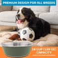 thumbnail image 7 of Master Pet Supply Stainless Steel Dog Bowls Set of 2 (128 Oz Each) with Non-Slip Rubber Base - Camo Patrol - Basic Dog Food Bowl Water & Food Bowls for Small Medium Large Dogs & Cats, Metal Dish, 7 of 7