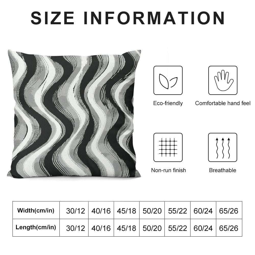 JRXY Black and White Grey Throw Pillow Covers Set of 2 Modern Geometric Lines Cushion Covers for Living Room Sofa Accent Home Decor Abstract Art Decorative Pillowcases Outdoor Pillows Covers White