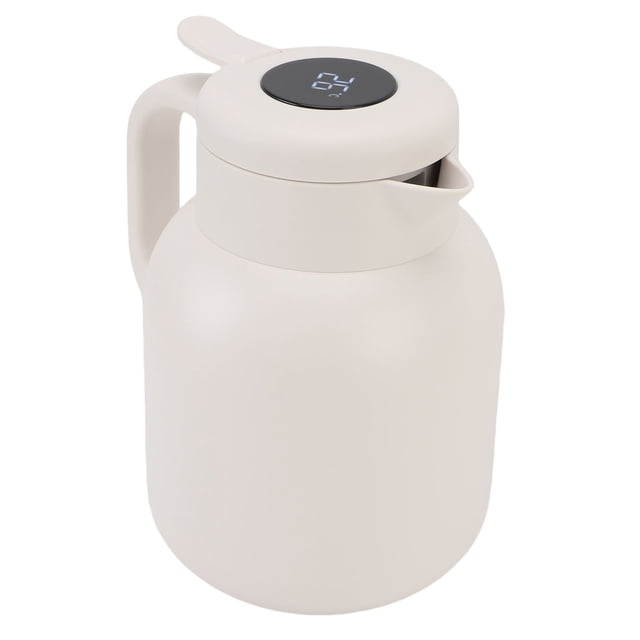 Carafe Thermique en Acier Inoxydable de 1500 ml, Théière à Isolation sous Vide avec Infuseur, Pot à Rétention Chaud Froid, Flasque de Pot Thermique sous Vide Distributeur de Boissons Chaudes pour Café Lait