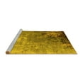 thumbnail image 2 of Ahgly Company Machine Washable Indoor Square Oriental Yellow Industrial Area Rugs, 6' Square, 2 of 4