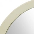 thumbnail image 4 of Cream Round Wall Mirror with Solid Mango Wood Frame 19.8 Inch D for Home Decor, 4 of 14