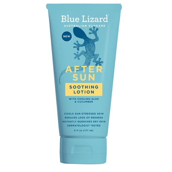 Blue Lizard After Sun Soothing Lotion, Soothes and Hydrates, 6 oz.