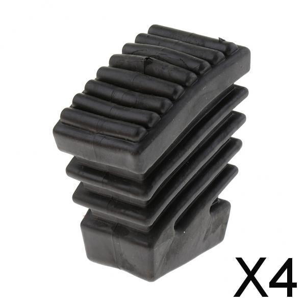 4x Almohadilla para Patas de Goma para Rack de Batería para Soporte de Platillo de Hardware de Batería con Un Refuerzo 4 piezas