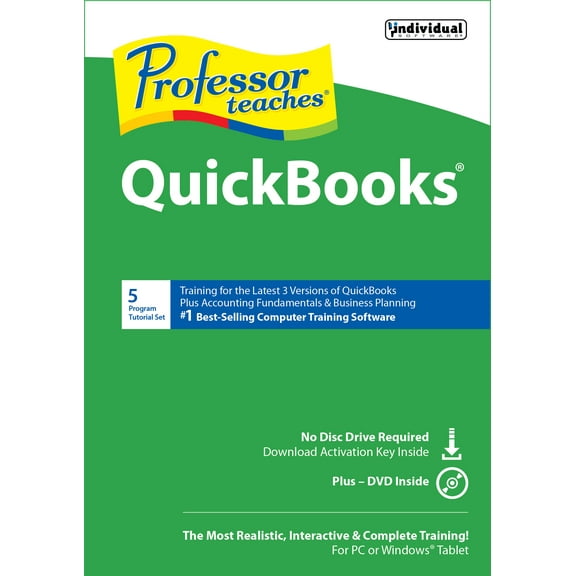 Individual Software Inc. ESD-Q18 Professor Teaches QuickBooks 2018 ESD(Digital Download)