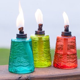 3 Pack Tiki Brand Tabletop Torches Color Changing Led Lights