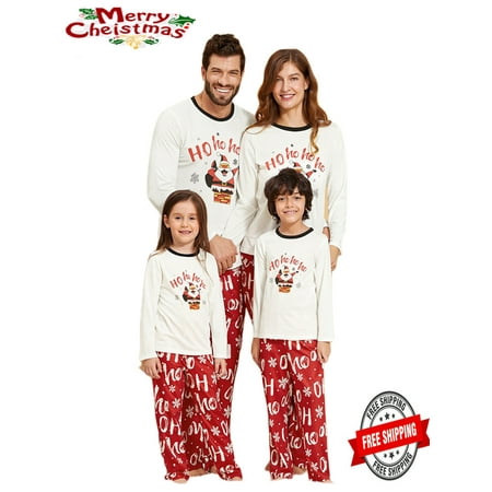 

ESASSALY Christmas Pajamas For Family - Family Christmas PJs Matching Sets