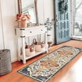 thumbnail image 6 of Findosom 2'x6' Vintage Runner Rug 0.4" Distressed Hallway Rug Non Slip Laundry Runner Rug Decor Rug Washable Runner Rug Kitchen Floor Mat Entryway Rug Runner for Laundry Kitchen Dark, Orange, 6 of 7