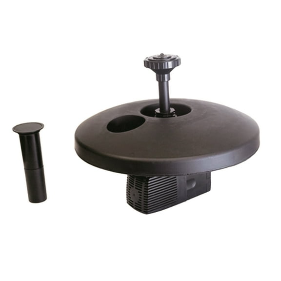 Half Off Ponds Small Floating Fountain with 750 GPH Pump, Adjustable Spray, 3 Nozzles, 30 ft Cord