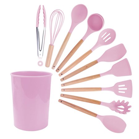 

TAONMEISU Silicone Kitchen Utensils | Non-Stick Cooking Utensils Set | Heat Resistant 11 Pcs Kitchen Utensils Turner Tongs Kitchen Utensil Gadgets Tools Set For Nonstick Cookware