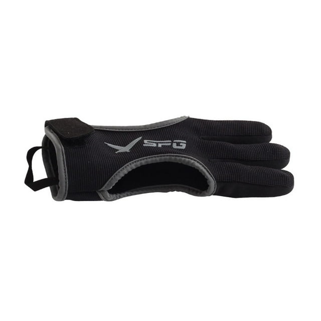 GLFILL Guard Leather Three Finger Archery Finger Finger Tabs Gloves Three Finger Guard Archery S/M/L Code Three Fingers Gray L