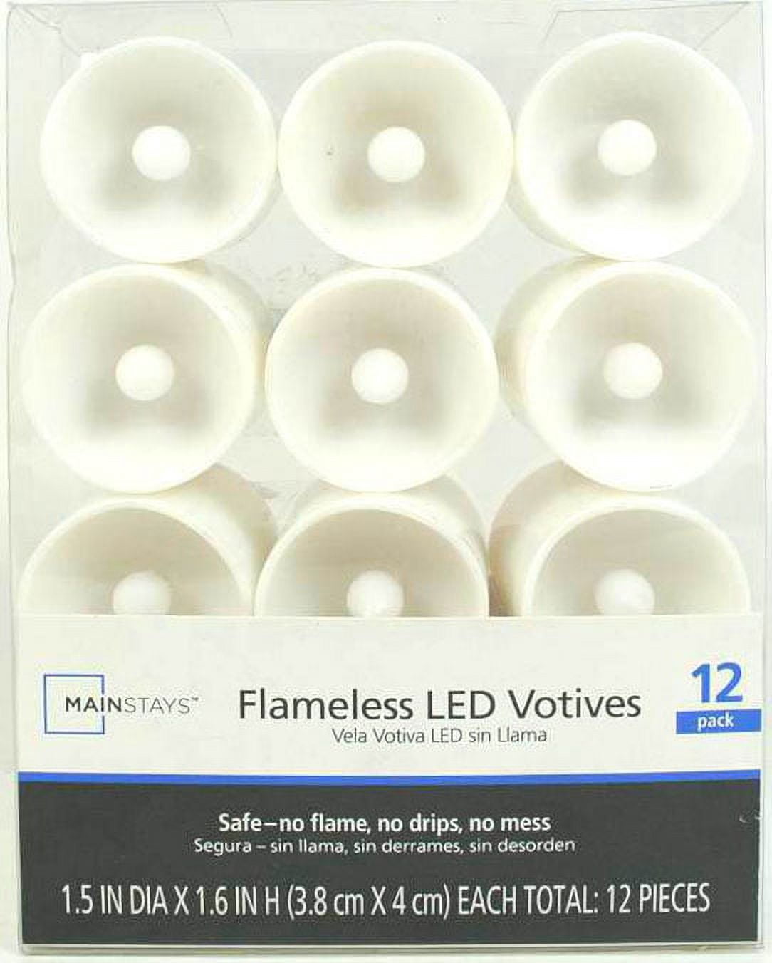 Mainstays Flameless LED Votives, 12-Pack