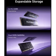 MINISFORUM X1-255 Mini PC AMD Ryzen 7 255 16GB RAM 512GB SSD Desktop Computer, HDMI2.1|DP2.0|2xUSB4 Output, 1x Oculink Port, 2.5G RJ45 Port/WiFi7/BT5.4