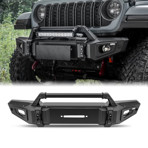 OMU Genesis Series Steel And Aluminum Front Bumper Fits For Jeep Wrangler JL2018 / Gladiator JT 2020