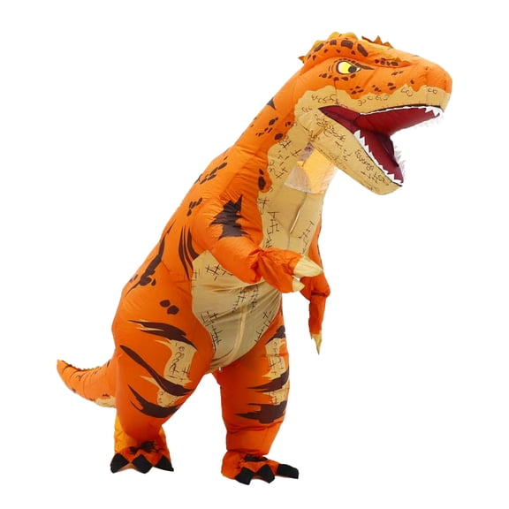 Adult Inflatable Dinosaur Costume Full Body T-Rex Blow Up Onesie Funny Halloween Outfit for Men Women