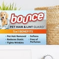 thumbnail image 2 of Bounce Pet Hair and Lint Guard Mega Dryer Sheets with 3X Pet Hair Fighters, Unscented, 130 Count, 2 of 3