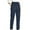 Navy, variant on WREESH Womens Solid Corduroy Pants Pocket Wide Leg Pants Gray
