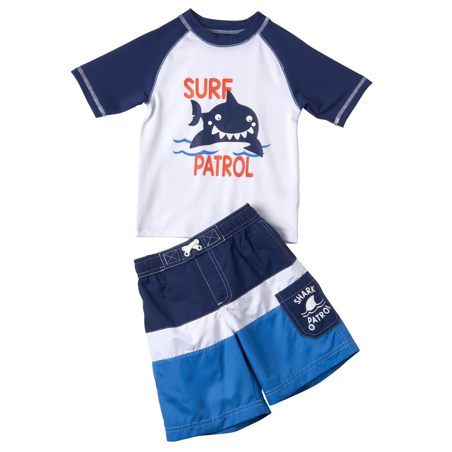 baby boy shark swim trunks
