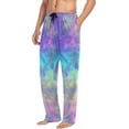 thumbnail image 5 of GZHJMY Iridescent Men's Pajama Pants, Soft and Comfortable Lounge Sleep Bottoms with Pockets, Men's Sleepwear with Custom Print, X-Large, 5 of 7